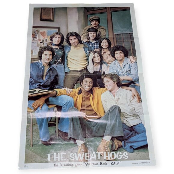 Vintage Welcome Back Kotter Poster The Sweathogs 1976 Dargis John Travola - Picture 1 of 16